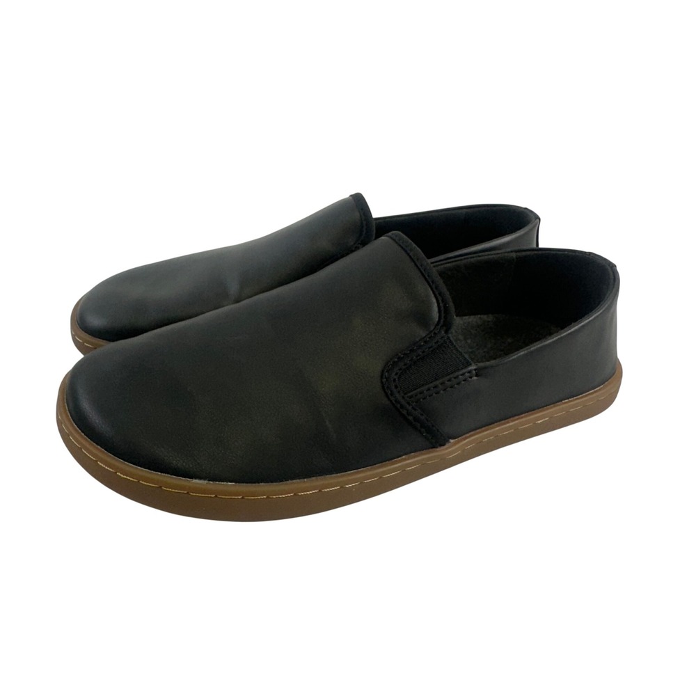 Feelgrounds Droptop Luxe Slip On Black Barefoot Minimalist Faux Leather Women 8